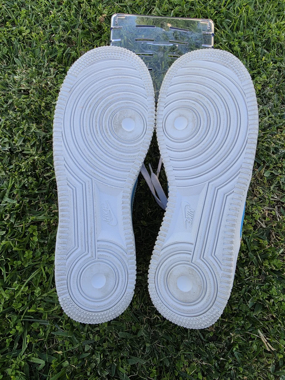 Nike Air Force 1 Custom Shoes Pastel Paradise Easter Green Blue Unisex Size 7Y - Picture 7 of 7